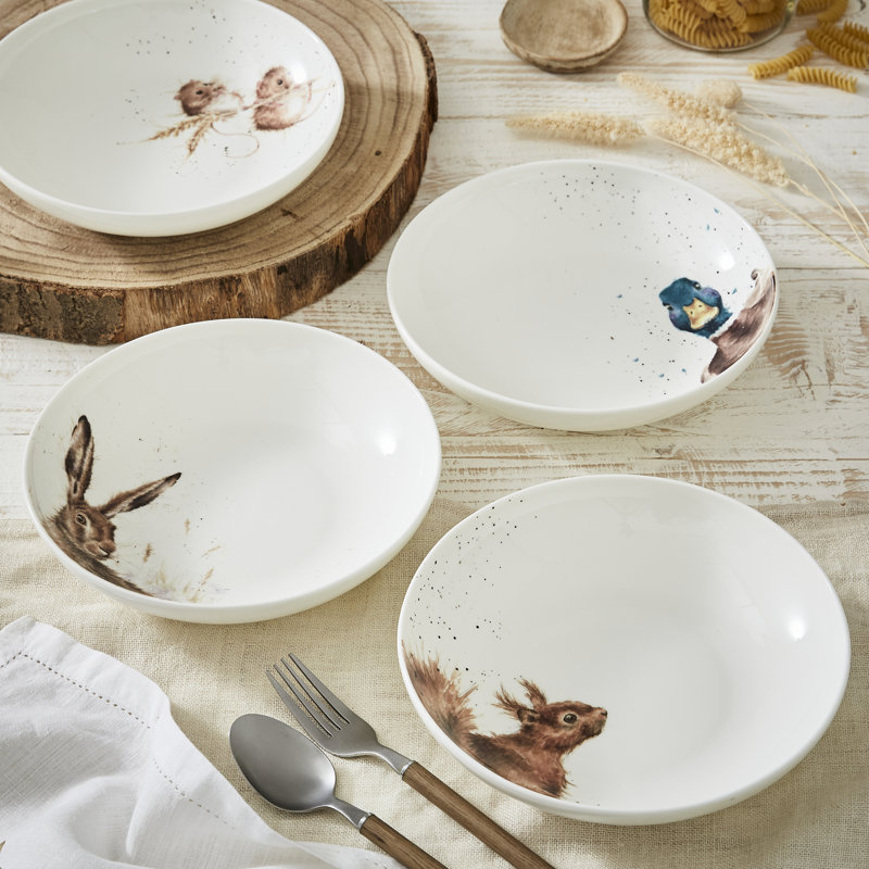 Royal Worcester Wrendale Designs 4 Piece Pasta Bowls Set Wayfair.co.uk